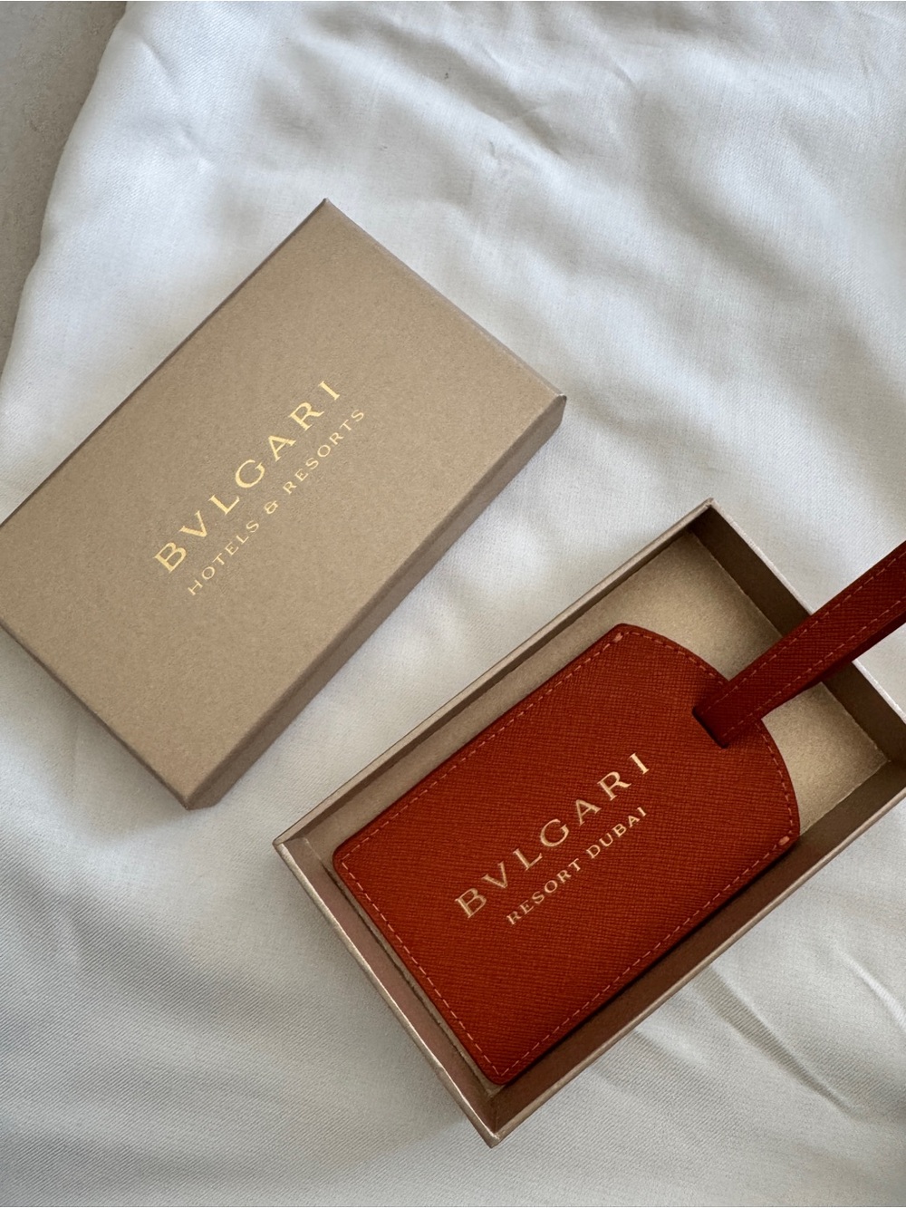 BVGLARI resort edition luggage tag